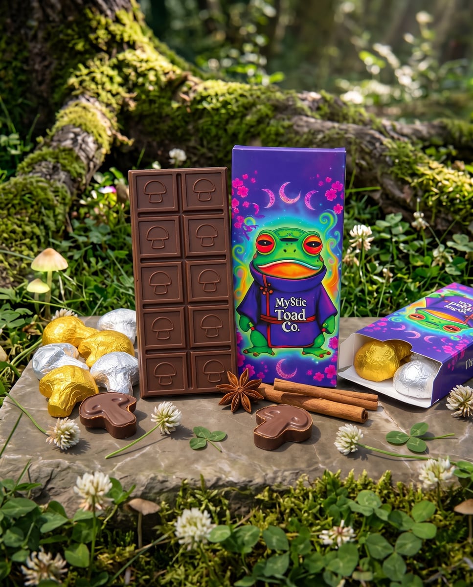 Electric Spice Ceylon Cinnamon Dark Magic Mushroom Chocolate Bar
